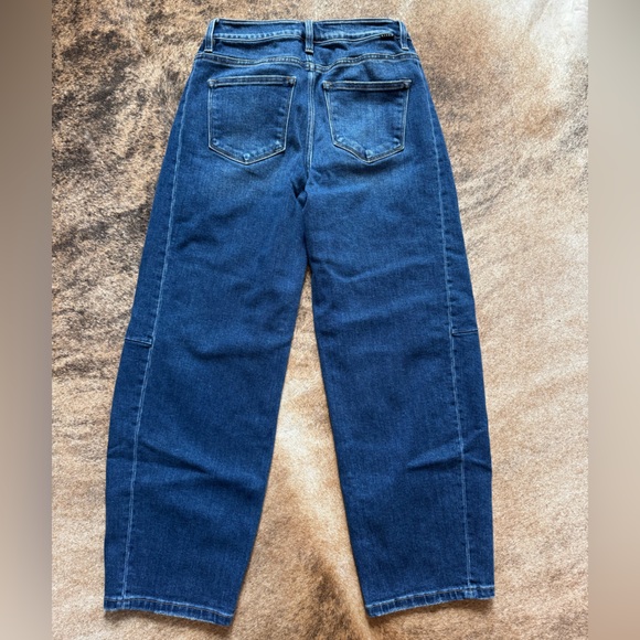 Risen High Rise Barrel Jeans - size 3/26 - Picture 3 of 4